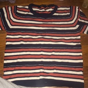 striped cropped tee from brandy melville